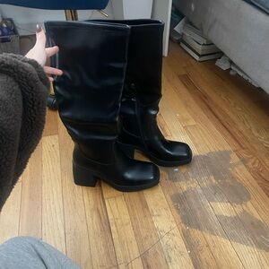 Steve Madden Black Heeled Boots